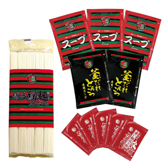 Ichiran 2-Variety Assortment: Thin Noodles & Kamadare (Pot-Roasted Sauce)